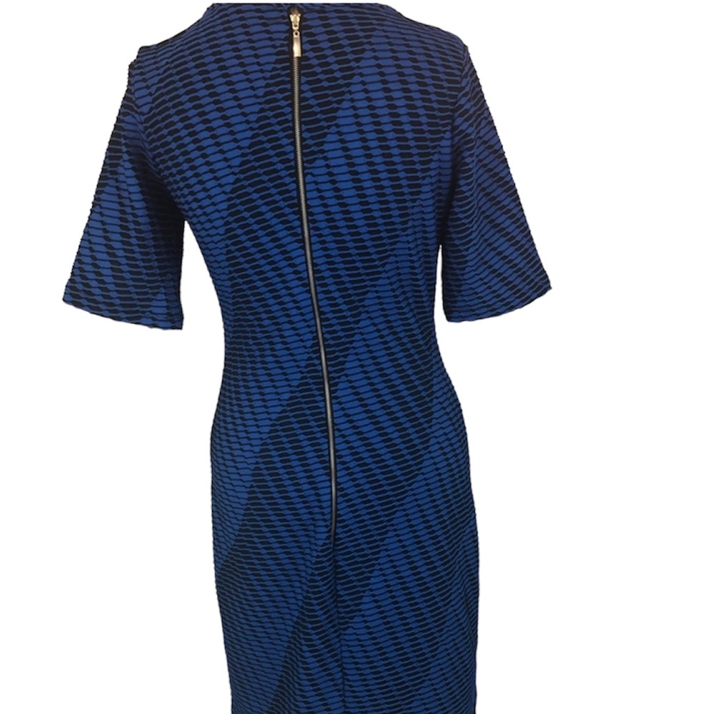 NWT NY COLLECTION  BLUE/BLACK DRESS 👗 - Picture 3 of 9